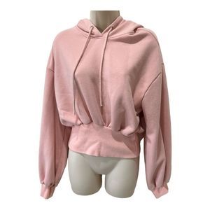 ⭐️ SHEIN - CASUAL LIGHT PINK HOODIE SWEATER - SIZE L ⭐️